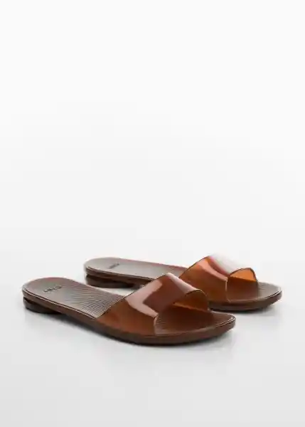 Sandalias Medusa Chocolate Talla 38 Mujer Mango