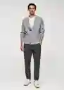 Pantalón Murlo Gris Talla 42 Hombre Mango