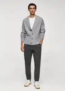 Pantalón Murlo Gris Talla 42 Hombre Mango