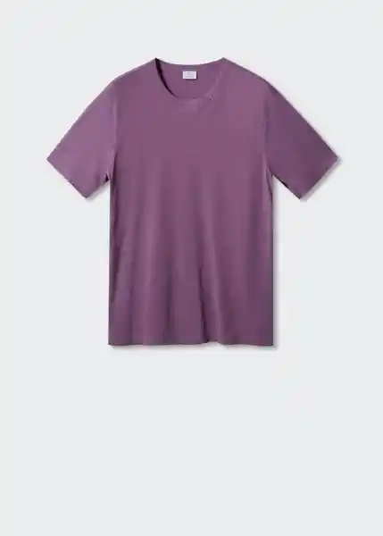 Camiseta Summer Morado Talla XL Hombre Mango