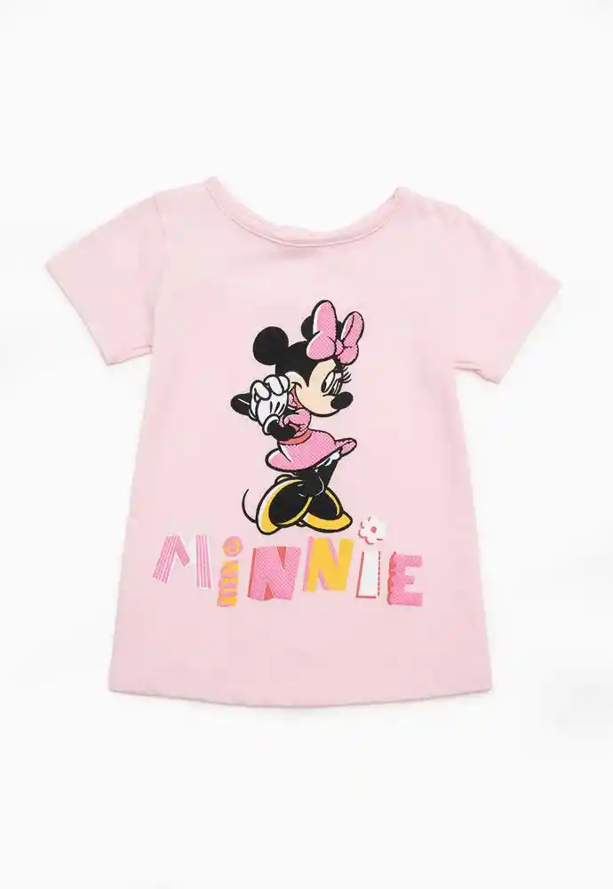 Camiseta Manga Corta 3t-rosado