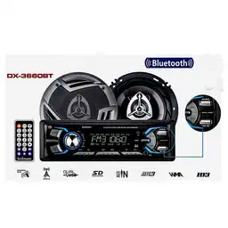 Bowmann Radio / 2 Usb / Sd / Bluetooth + Parlantes / Dx 3660