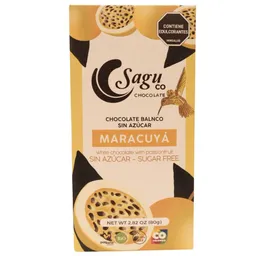 Barra Chocolate Sagu Co Chocolate Sin Azucar Con Maracuya (80 Gr)