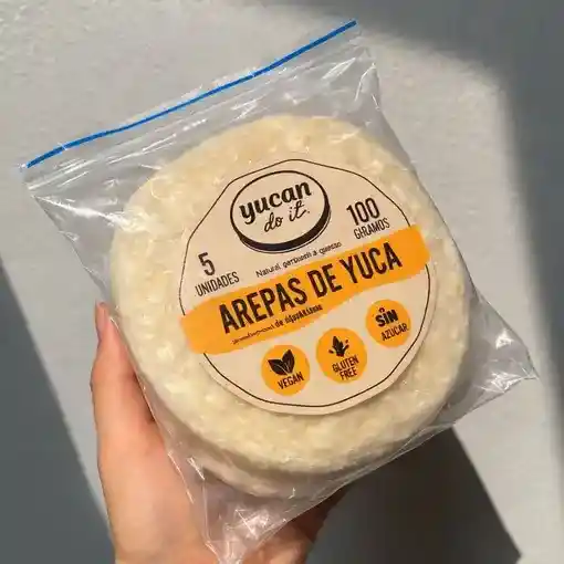 Arepas de Yuca Rellenas de Queso de Almendra - Yucan Do It X 5 Uds