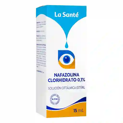 Nafazolina Clorhidrato 0.1% Solucion Oftalmica