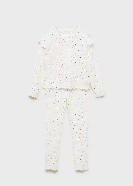 Pijama Stars Off White Talla 10 Niñas Mango