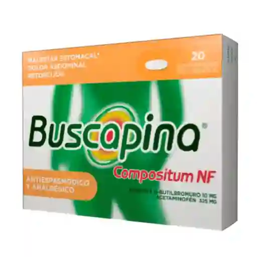 Buscapina Compostium NF Comprimidos Recubiertos (10 mg / 325 mg) 