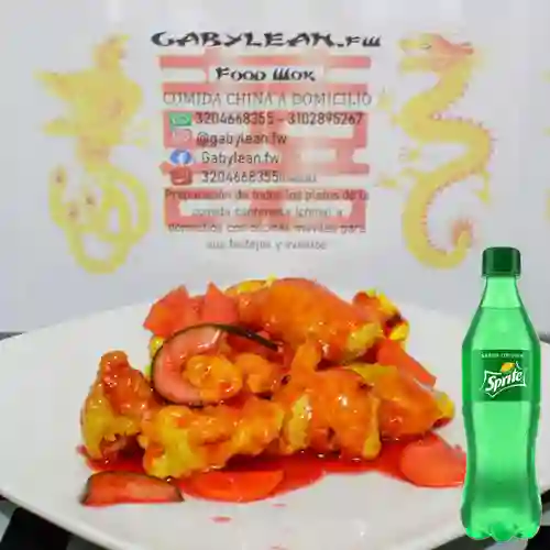 Combo Pollo Agridulce 16 Oz + Sprite 400ml