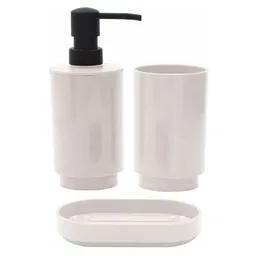 Set Baño Básicos Blanco X3piezas Krea