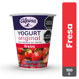 Alpina Yogurt Original con Trozos de Fresa