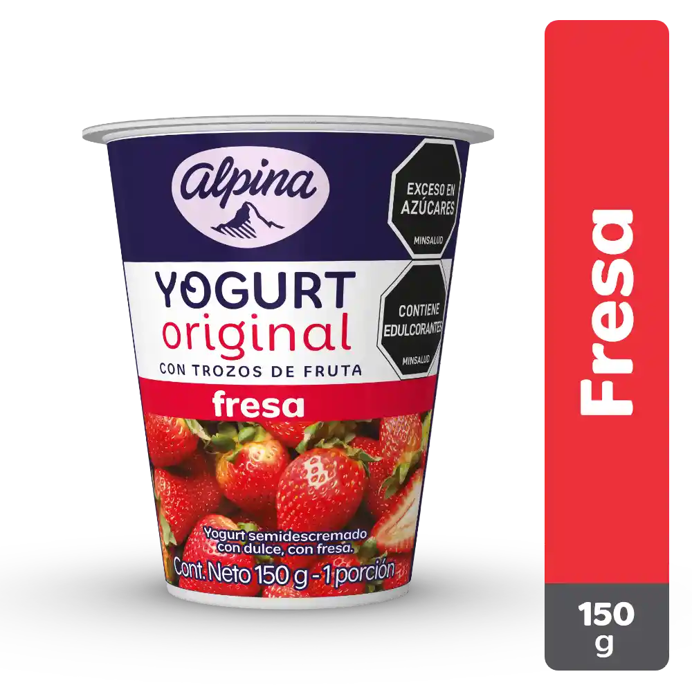 Alpina Yogurt Original con Trozos de Fresa