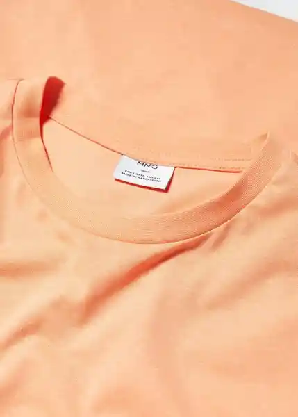 Camiseta Cherlo-H Naranja Pastel Talla XS Hombre Mango