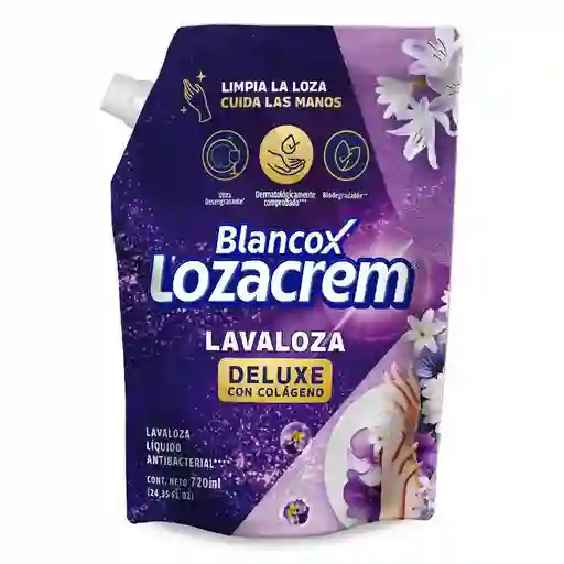 Lavaloza Loza Crem Deluxe Con Colágeno (720 Ml)