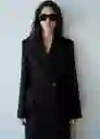 Abrigo Jil Negro Talla XS Mujer Mango