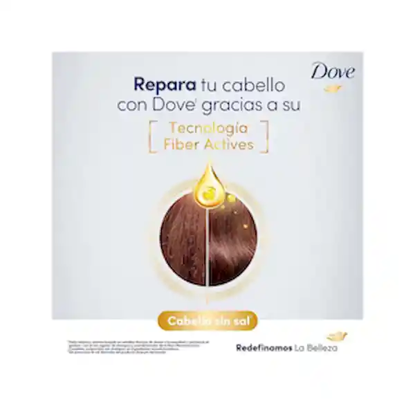 Dove Shampoo Reconstrucción Completa para Cabello Dañado