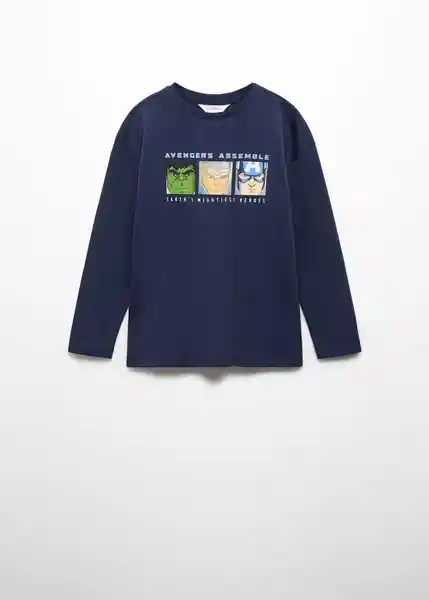 Camiseta Heroes Niños Marino Talla 6 Mango