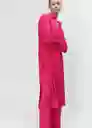 Vestido Tulipa-A Fucsia Talla S Mujer Mango