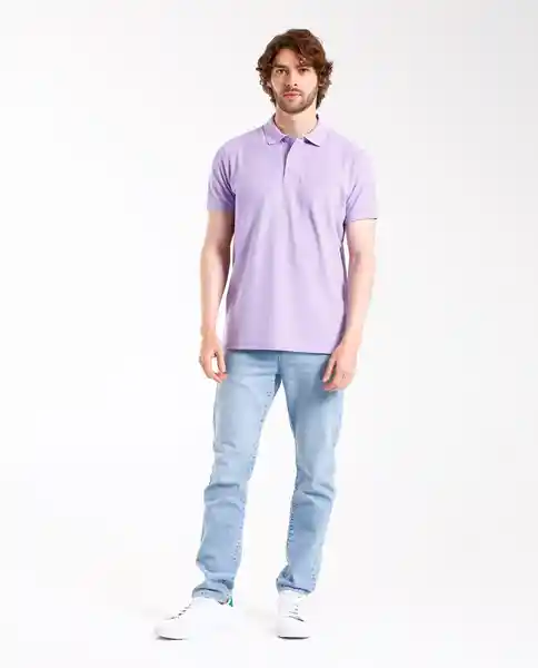 Camisa Polo Lila Talla S Rifle190e000