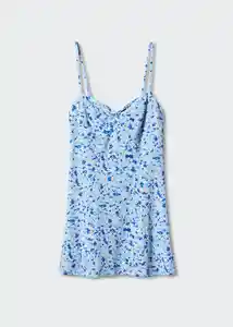 Vestido Sea Azul Talla M Mujer Mango