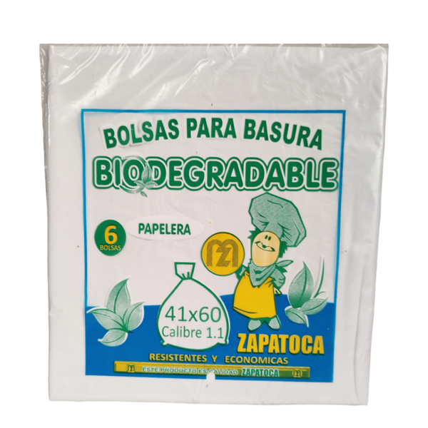 Bolsa Para Basura Blanca 41 x 60 Zapatoca 6 und