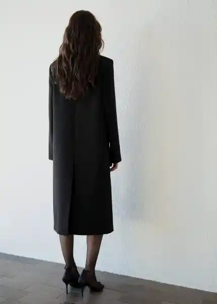 Abrigo Jil Negro Talla XS Mujer Mango