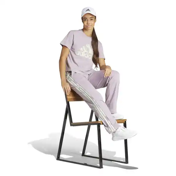 Adidas Camiseta W Aop Tee Mujer Morado Talla L Ref: IS4256