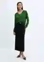 Jersey Luccav Verde Talla M Mujer Mango