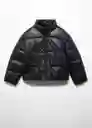 Abrigo Anorak Gina Negro Talla 12 Niña Mango