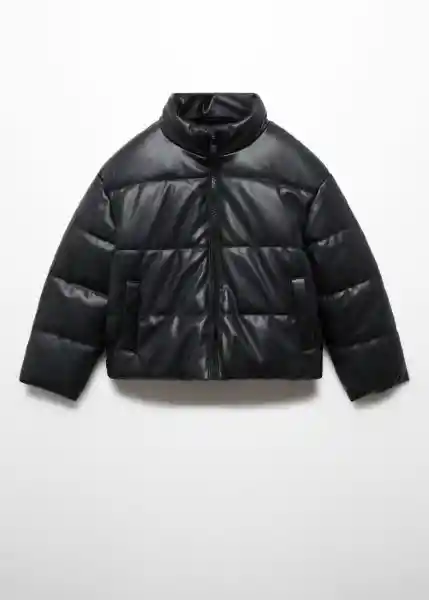 Abrigo Anorak Gina Negro Talla 12 Niña Mango
