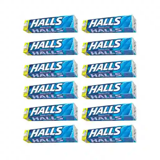 Halls Pack De Caramelos Tubo 12s Menta 12 X 25.2 G