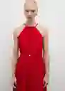 Vestido Nicel Rojo Talla XS Mujer Mango