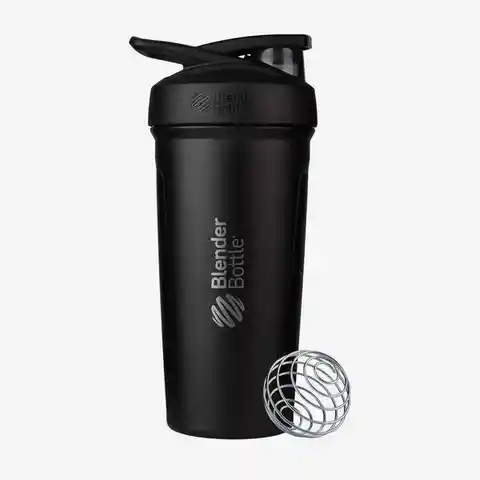 Blender Bottle Botella Strada Stainless Negra Capacidad 24 Oz