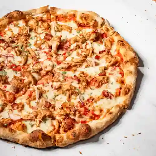 Pizza pollo bbq