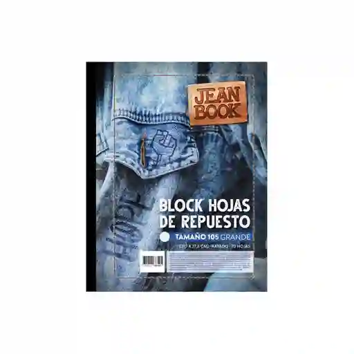 Jean Book Hojas Repuesto Registro 568350