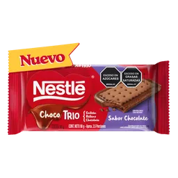 Nestlé Chocotrio Chocolate Galleta Relleno Sabor Chocolate 90 g
