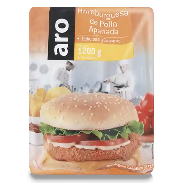 Hamburguesa de Pollo Apanada Aro