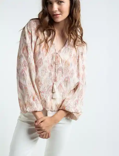 Camisa Hakim Mujer Crudo Puro Claro Talla S 419E356 Naf Naf