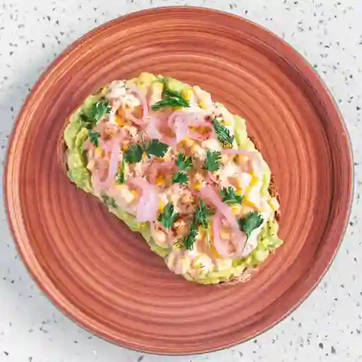 Tostada esquites