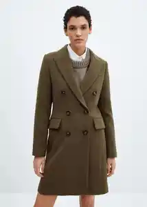 Abrigo Dali Khaki Talla 24 Mujer Mango