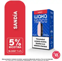 Waka Vapeador Nova Watermelon 5% 16000
