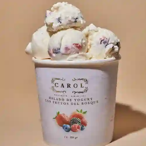 Helado Cremoso de Yogurt con Frutos Del Bosque
