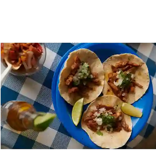 Taco con Costra y Cerdo Al Pástor