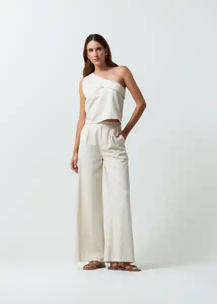 Pantalón Emilia Mujer Crudo Abedul Claro T 10 532G379 Naf Naf