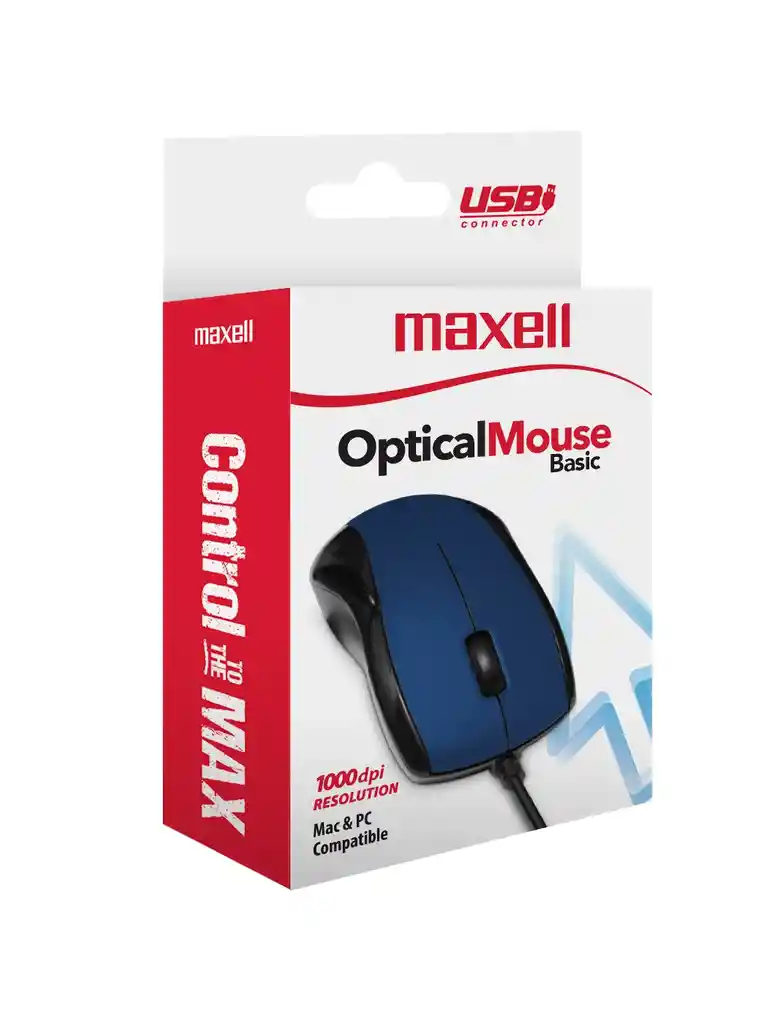 Maxell Mouse Alámbrico Básico 101 Navy