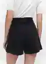 Short Paola Tejano Negro Talla XL Mujer Mango