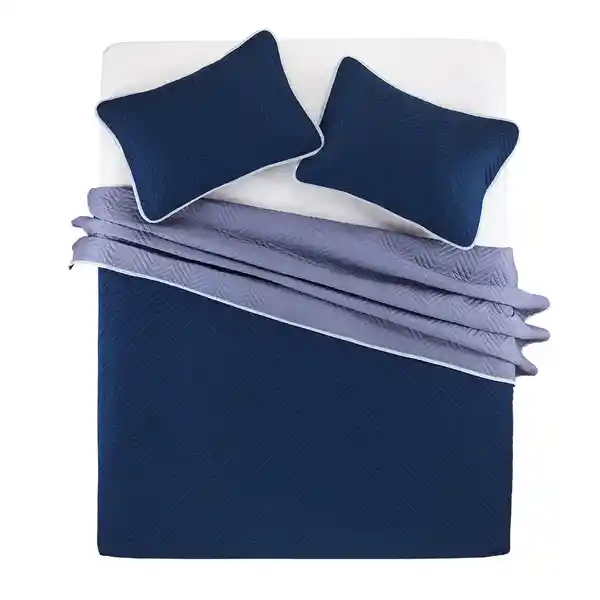 Casaideas Quilt Microfibra Liso King XL Diseño 0005