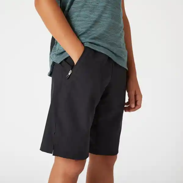 Domyos Short Sintético Transpirable Niño y Niña Negro Talla 8 9A