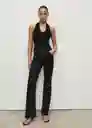 Jean Fiona Tejano Negro Talla 38 Mujer Mango