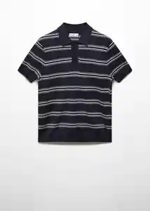 Camiseta Polo Raya Navy Talla S Hombre Mango