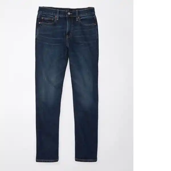 Jean Straight Mujer Azul Talla: 0 Regular American Eagle